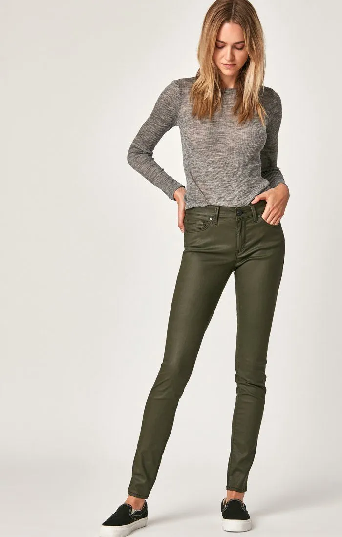 TESS SUPER SKINNY IN KHAKI JEATHER