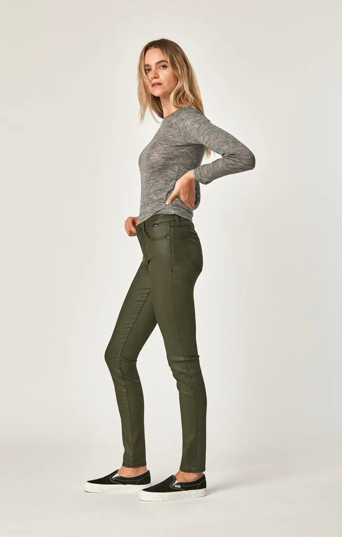 TESS SUPER SKINNY IN KHAKI JEATHER