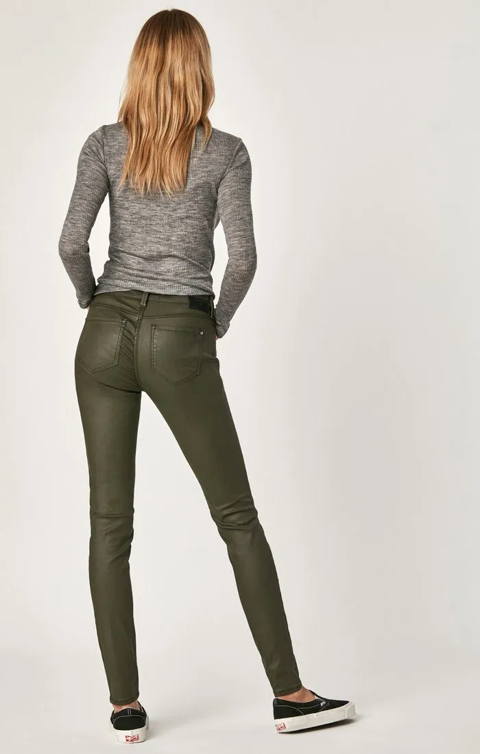 TESS SUPER SKINNY IN KHAKI JEATHER