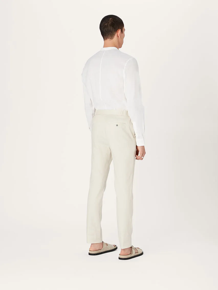 The 24 Trouser Linen || Ivory | Linen