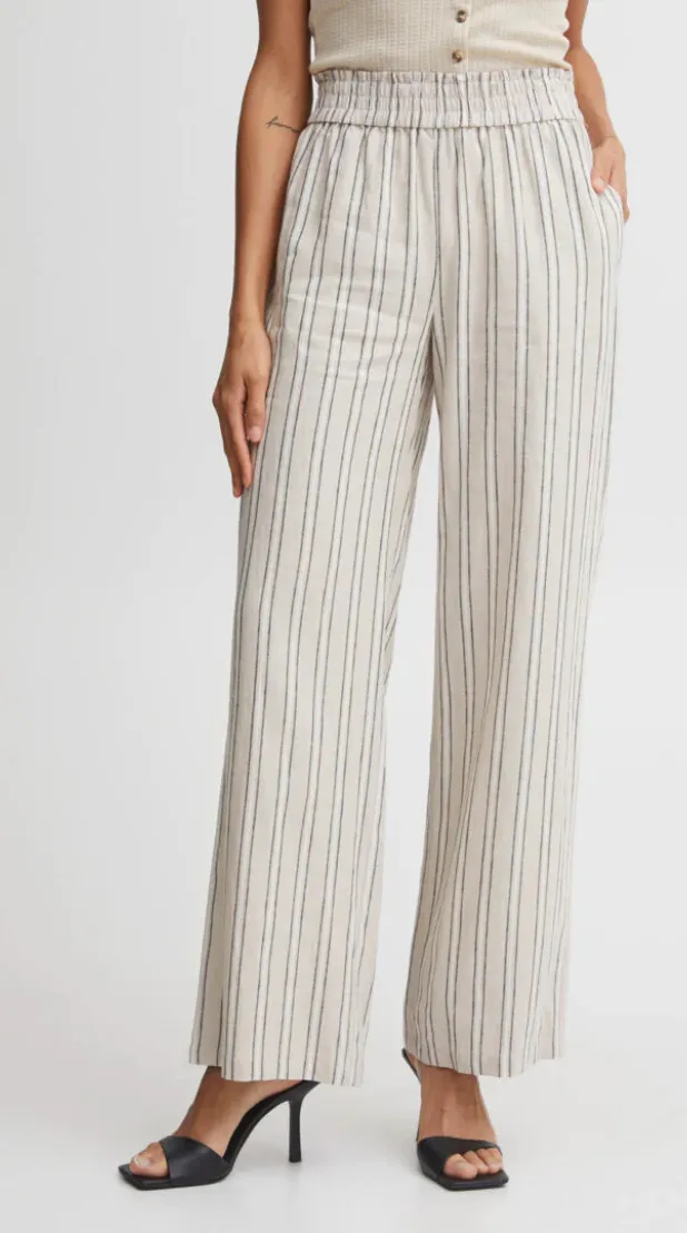 The Falakka Striped Pant - Cement Stripe - PLUS