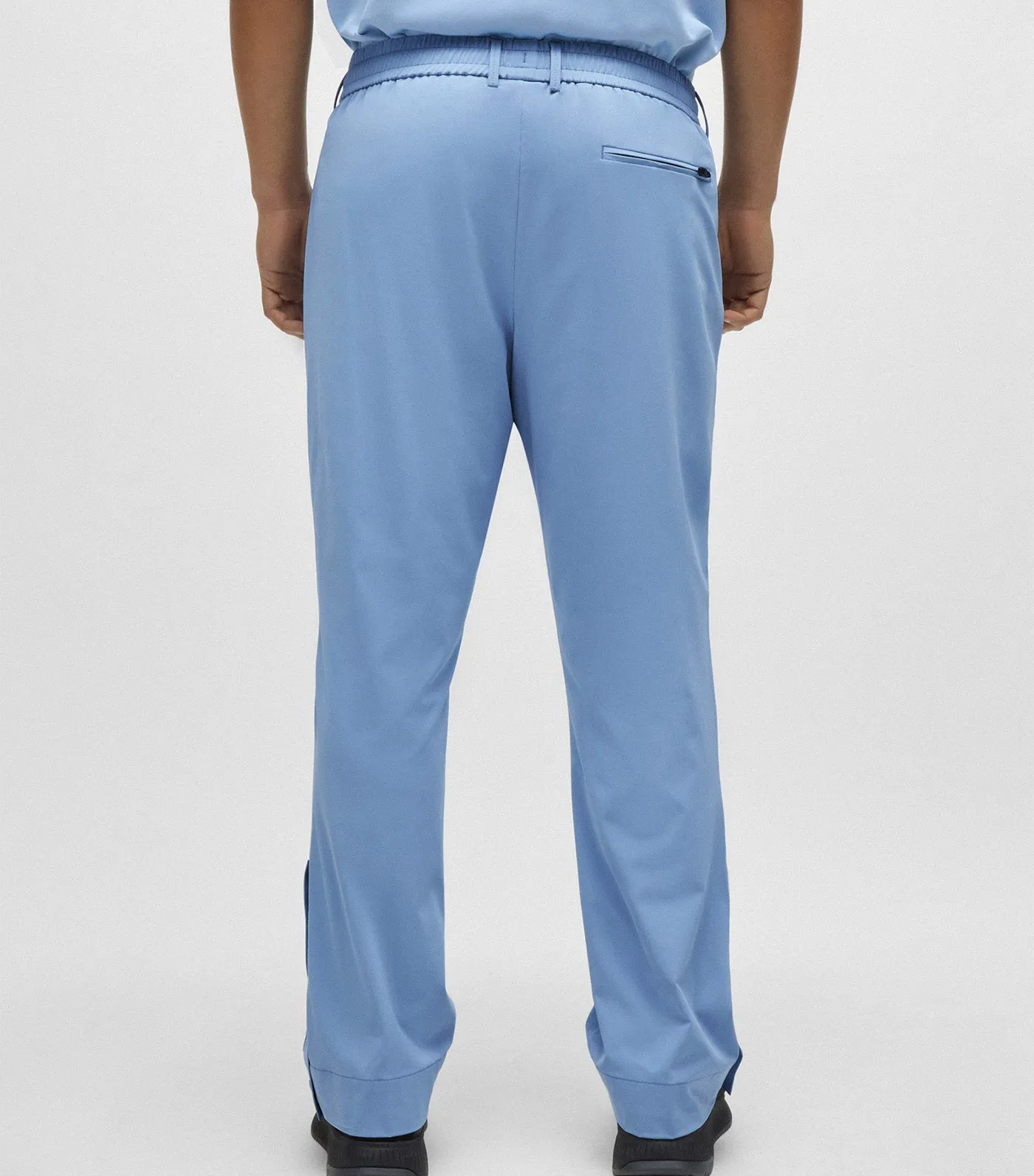 T_League Relaxed-Fit Trousers With Double-Monogram Badge Open Blue