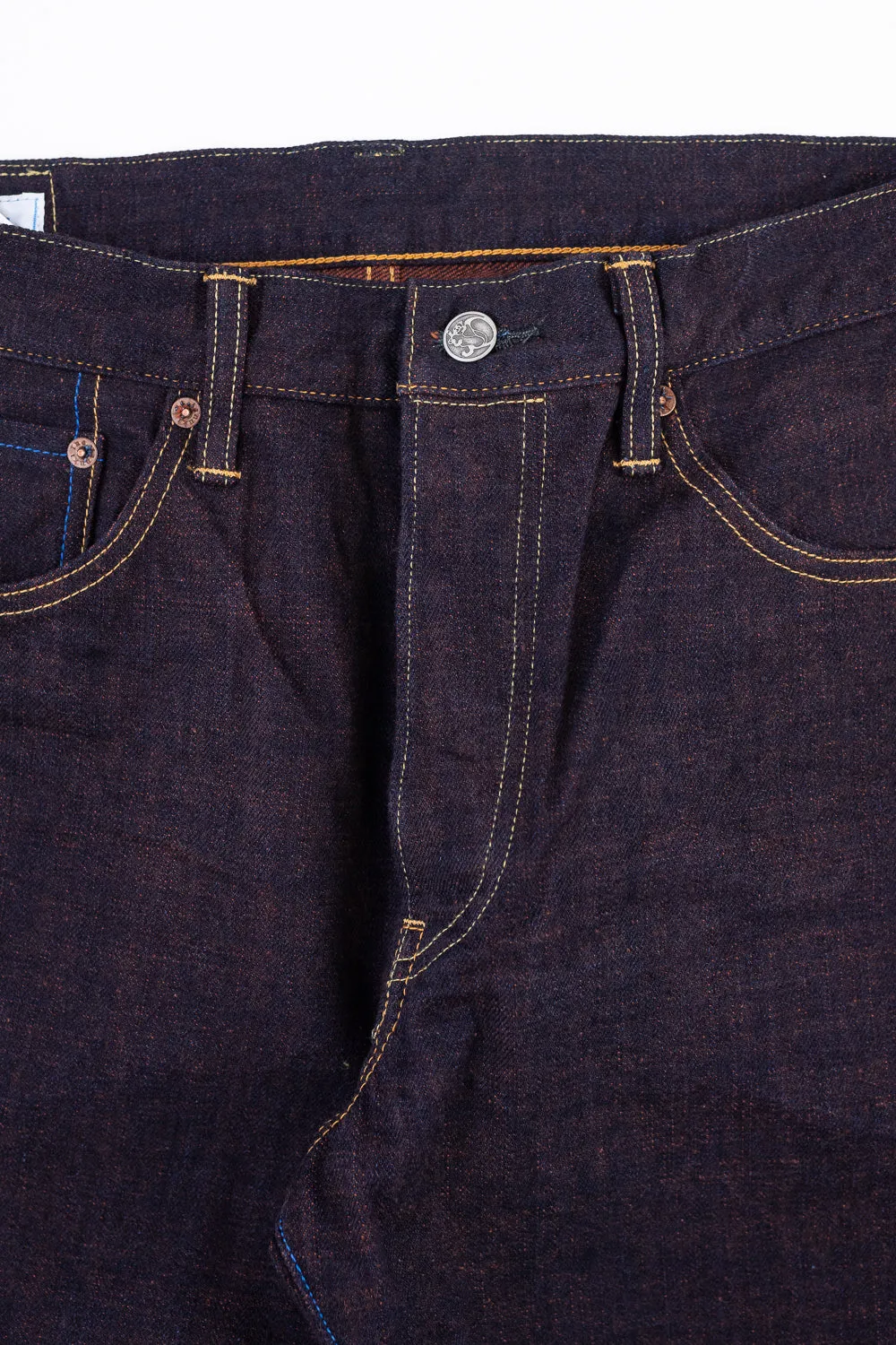 TNK101KH - 14.5oz "KAKISHIBU" Selvedge Regular Straight - Indigo x Kakishibu OW