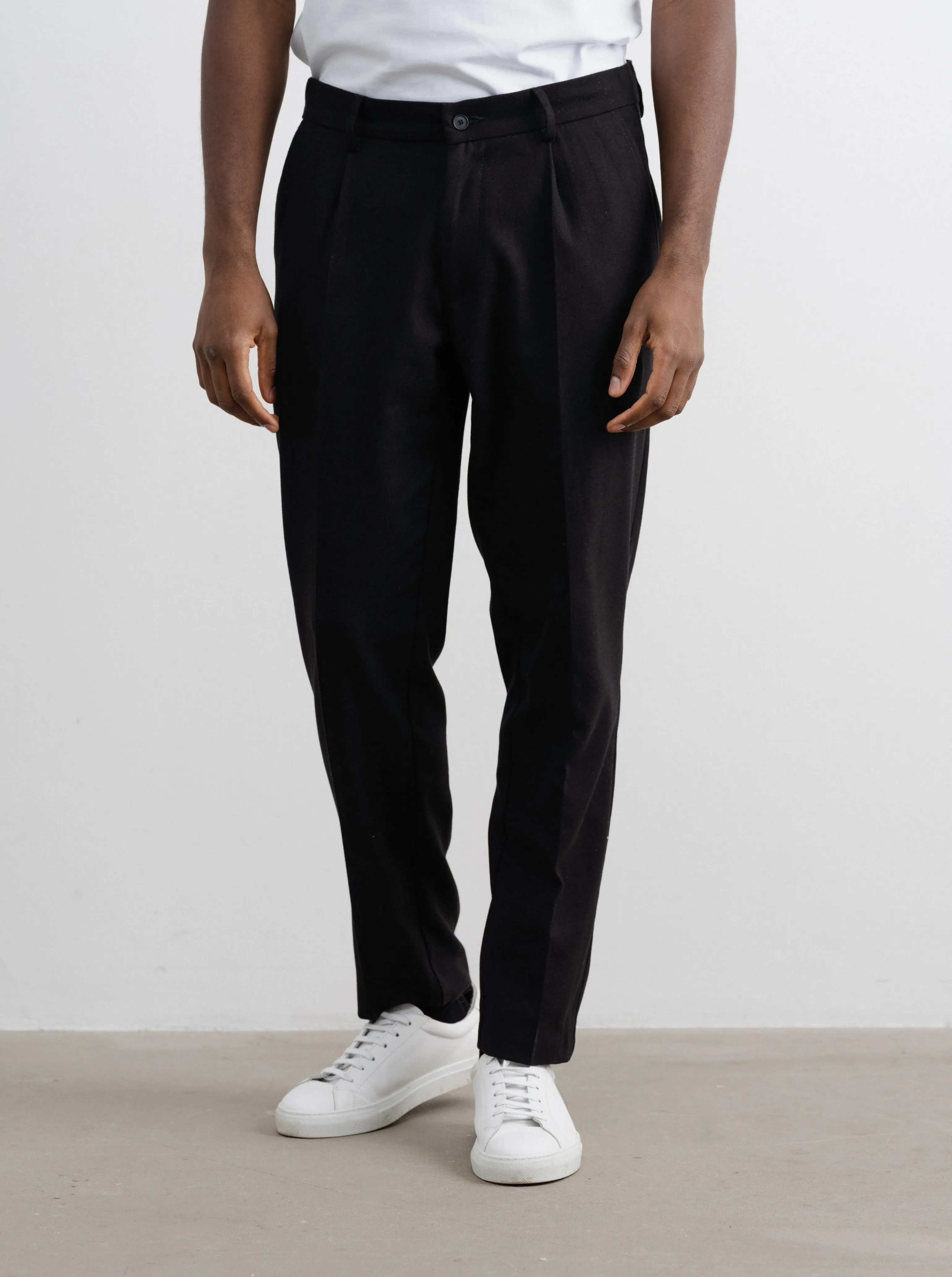 Twill Trousers Black