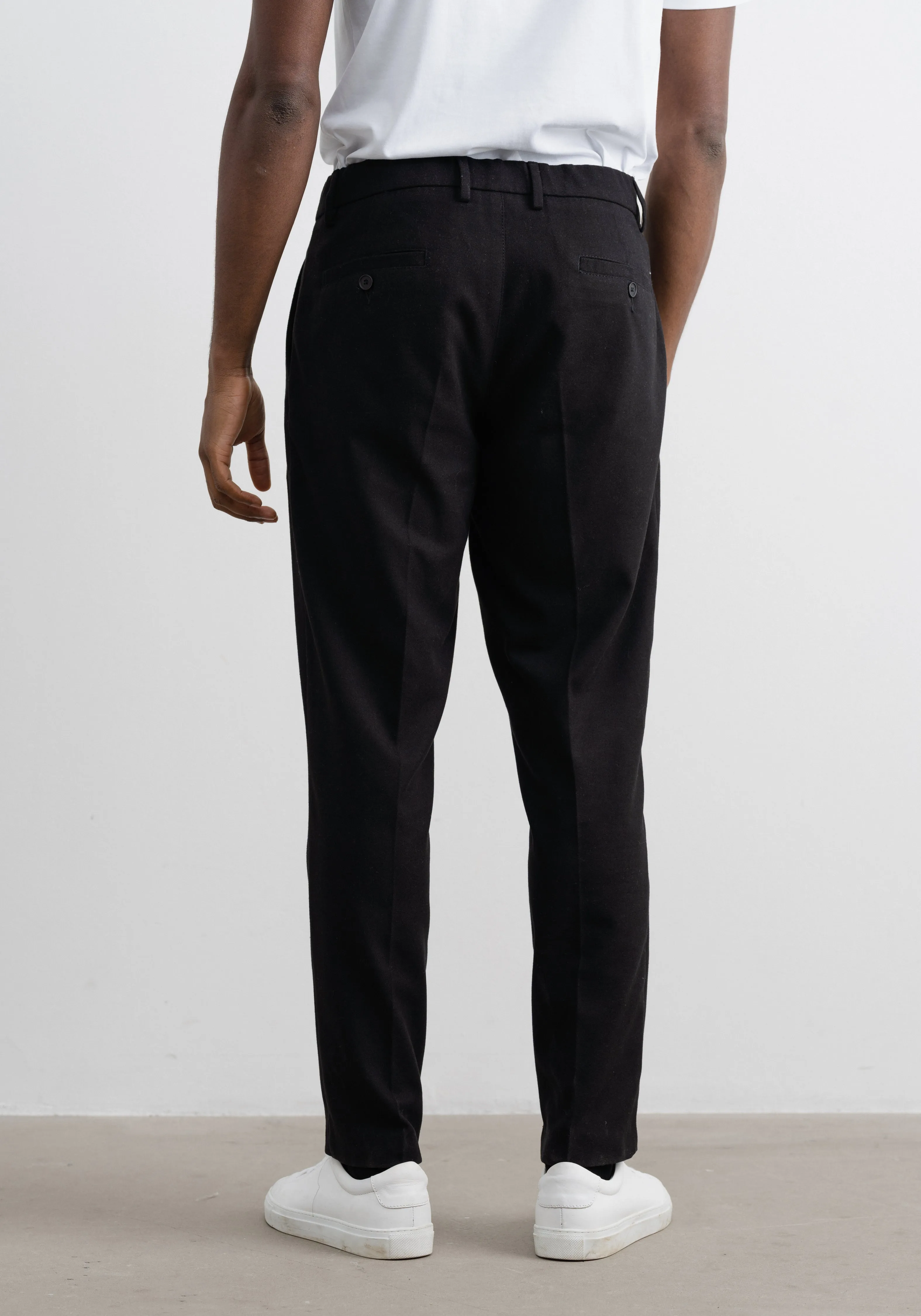 Twill Trousers Black