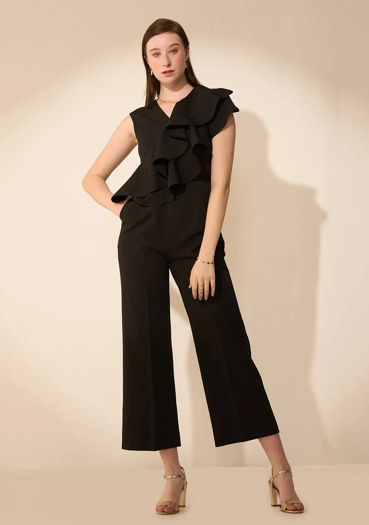 Women Solid Regular Fit Jumpsuit