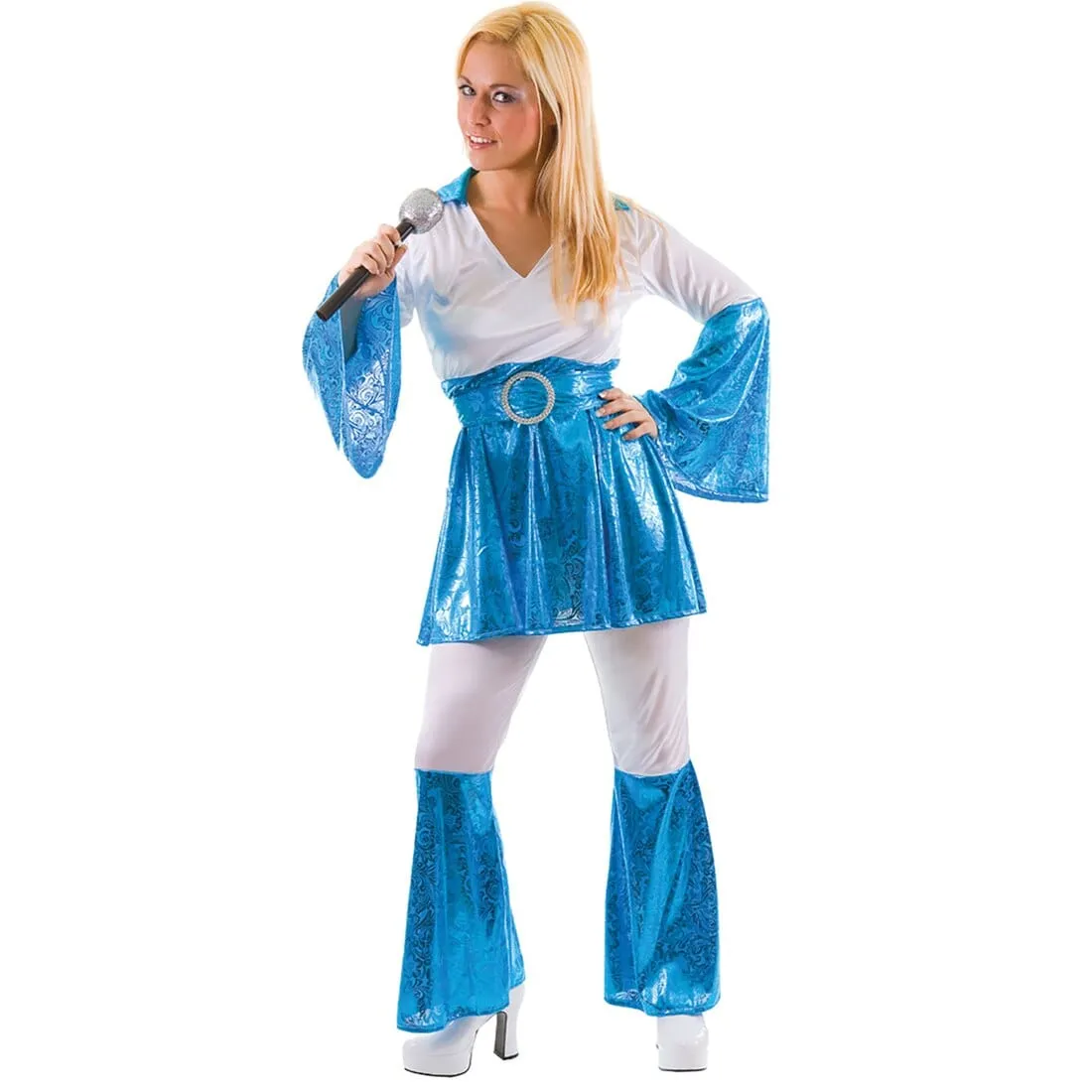 Womens Mamma Mia Fancy Dress Party Halloween Costume